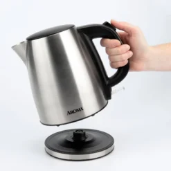 Aroma 1L Electric Water Kettle - Stainless Steel: Tea Kettle, Water Heater, Overheat Protection, 360° Rotating Base -Household Kettle Shop GUEST 00197c45 caa1 4ed9 9ac6 6f42c66fe29d