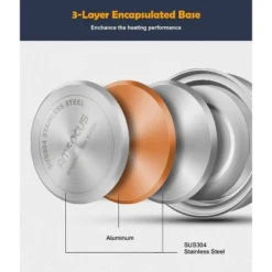 Itopfox 2 Quart Stainless Steel Whistling Tea Kettle, Stovetop Teakettle With Ergonomic Folding Handle, Small Teapot For Tea, Coffee, Silver -Household Kettle Shop GUEST 05b7542a e005 4bdc b1b5 666e215b1d05