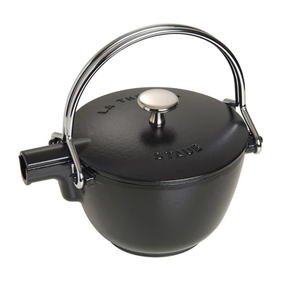 STAUB Cast Iron 1-qt Round Tea Kettle 6 STAUB Cast Iron 1-qt Round Tea Kettle - Image 4