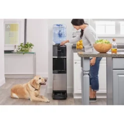Primo Deluxe Freestanding Water Dispenser With Pet Station - Black: 5 Gallon, Hot & Cold, Dog Bowl, Energy Star Certified -Household Kettle Shop GUEST 09835c44 c944 44f6 9e57 1a64bab33c9d