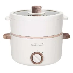Brentwood 1.6-Qt. Multi-Function Electric Hot Pot Cooker With Stainless Steel Food Steamer And Ceramic Non-Stick Coating, White, HPS-3162W 19 Brentwood 1.6-Qt. Multi-Function Electric Hot Pot Cooker With Stainless Steel Food Steamer And Ceramic Non-Stick Coating, White, HPS-3162W -Household Kettle Shop GUEST 0bfa4c28 5c27 4b0e 9f54 1a4469c84ab0