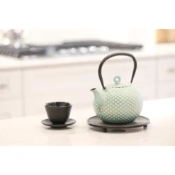 Frieling JA "Dim", Cast Iron Teapot, 34 Fl. Oz., Mint/Gold 8 Frieling JA "Dim", Cast Iron Teapot, 34 Fl. Oz., Mint/Gold -Household Kettle Shop GUEST 0cc0d3ca 7eeb 49d4 9b40 cdcf0fc5d9c1