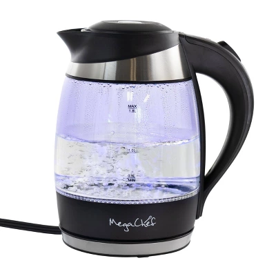 Mega Chef 1.8Lt. Glass And Stainless Steel Electric Tea Kettle: BPA-Free, Push-Button Lid, 360° Base, Overheat Protection 13 Mega Chef 1.8Lt. Glass And Stainless Steel Electric Tea Kettle: BPA-Free, Push-Button Lid, 360° Base, Overheat Protection - Image 11
