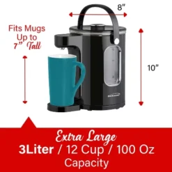 Brentwood 1,100-Watt 3-L Digital Glass Instant Hot Water Dispenser With Tea Infuser, KT-2230BK In Black -Household Kettle Shop GUEST 0ebb3634 aa4a 42d0 80d4 4a98cc2a0ad6