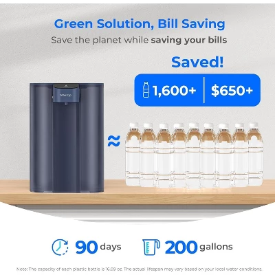 Waterdrop Large 27-Cup Mega Electric Water Filter Dispenser, With 1 Filter, Blue 8 Waterdrop Large 27-Cup Mega Electric Water Filter Dispenser, With 1 Filter, Blue - Image 6