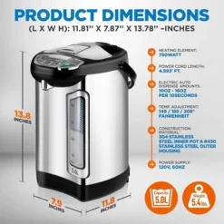 NutriChef Electric Water Boiler And Warmer