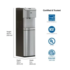 BRIO Moderna Self-Cleaning Bottom Load Water Cooler Silver -Household Kettle Shop GUEST 152a1ef4 b5c4 4327 97f2 94e44fd4594b