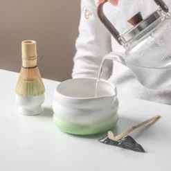 7 Pcs Matcha Set, Gradient Green Matcha Kit With Ceramic Bowl, Bamboo Whisk & Holder, Scoop & Rest, Stainless Steel Sifter, Tea Towel -Household Kettle Shop GUEST 1d6134b3 5a06 4a70 9498 339d33f2491b
