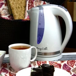 MegaChef 1.7Lt. Plastic Electric Tea Kettle- White -Household Kettle Shop GUEST 1ee1c50d b2c7 40e8 8255 022dea2d13d0