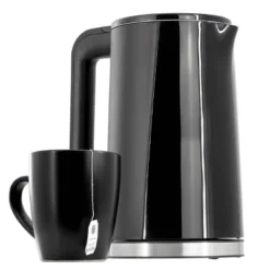 MegaChef 1.7L Double Wall Stainless Steel Electric Tea Kettle Black: 1000W, Hand Wash, 90-Day Warranty, Plastic Handle 13 MegaChef 1.7L Double Wall Stainless Steel Electric Tea Kettle Black: 1000W, Hand Wash, 90-Day Warranty, Plastic Handle -Household Kettle Shop GUEST 1f72f44c 8ce6 491c 95f3 dfa2d60b23d8