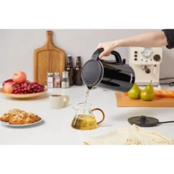 Emerald 1.8L Black Electric Kettle, 1100W, Auto Shut-Off, Fast-Boil Design -Household Kettle Shop GUEST 23fe1d63 24a7 45aa ab3f 5355703c401e