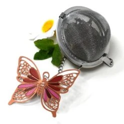 Norpro Mesh Tea Infuser With Butterfly Charm, 2-Inch, Stainless Steel -Household Kettle Shop GUEST 24023a5a f71b 4f5f b904 b86ebe861cc2