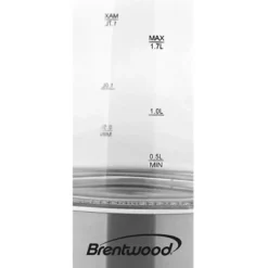 Brentwood 1.7L Tempered Glass Tea Kettle In White -Household Kettle Shop GUEST 25eb4975 db5c 4dfa 89fc a996afd60a5c