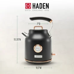 Haden Dorset 1.7 Liter Stainless Steel Electric Kettle, Hot Water Kettle With 360-Degree Base And Auto Shutoff, Black & Copper 10 Haden Dorset 1.7 Liter Stainless Steel Electric Kettle, Hot Water Kettle With 360-Degree Base And Auto Shutoff, Black & Copper -Household Kettle Shop GUEST 26574059 0f49 4268 911c 7f4770715a02