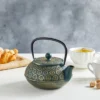 Juvale Cast Iron Floral Teapot Kettle With Stainless Steel Infuser Set, Japanese Tea Pot For Kitchen Pantry, 34 Oz -Household Kettle Shop GUEST 278227ad d83b 4a27 b7d7 717aa8bc6f52