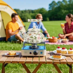 Itopfox Vintage Enamel Tea Kettle, Green Floral Steel Teapot With Cool Touch Porcelain Handle For Stovetop, Home Kitchen Decor, Gift For Housewarming 12 Itopfox Vintage Enamel Tea Kettle, Green Floral Steel Teapot With Cool Touch Porcelain Handle For Stovetop, Home Kitchen Decor, Gift For Housewarming -Household Kettle Shop GUEST 297bf9f0 3565 4f41 97ec f3b9aa059a5d