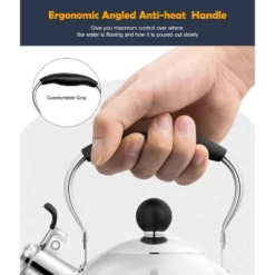 Itopfox 2 Quart Stainless Steel Whistling Tea Kettle, Stovetop Teakettle With Ergonomic Folding Handle, Small Teapot For Tea, Coffee, Silver -Household Kettle Shop GUEST 2b8be310 fe71 4aa3 ae2a 5cf63f8d936a