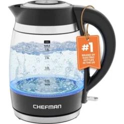 Chefman Rapid-Boil 1.8L Electric Kettle W/ Removable Lid And LED Indicator Lights - Black 17 Chefman Rapid-Boil 1.8L Electric Kettle W/ Removable Lid And LED Indicator Lights - Black -Household Kettle Shop GUEST 2dc4bde9 1a1c 4b27 8dcc 7ae09ba36384