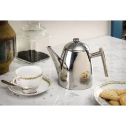 Frieling Primo Teapot W/ Infuser, Mirror Finish, 22 Fl. Oz., Stainless Steel