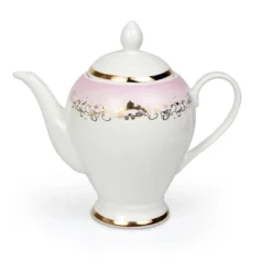 Ukonic Disney Princess 13-Piece Ceramic Tea Set | Ariel, Cinderella, Jasmine, Belle