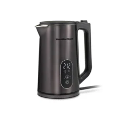 Hamilton Beach 1.7Liter DoubleWall Dig SS Kettle 40851: Electric Water & Tea Heater, 1.7L, Stainless Steel, 1500W, Black -Household Kettle Shop GUEST 32a5c8de 8890 4b7c 8c34 a76bf1282cdb