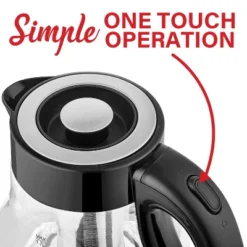 Brentwood 1.79-Qt. 1,100-Watt Cordless Glass Electric Kettle With Tea Infuser And Swivel Base -Household Kettle Shop GUEST 32e468ad 3d1f 4e43 8c4f a00750548e45