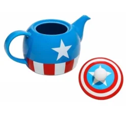 Seven20 Marvel Captain America 36 Ounce Ceramic Teapot -Household Kettle Shop GUEST 3551f46e 11b9 422f 9a4b be13d65ef5c8