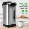 NutriChef 3.38 QT Insulated Stainless Steel Hot Water Urn Pot -Household Kettle Shop GUEST 38924c99 2561 4658 85e3 7f3824ce6fb3