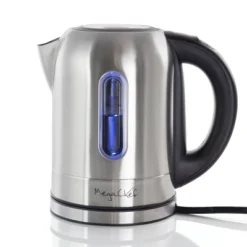 MegaChef 1.7Lt. Stainless Steel Electric Tea Kettle With 5 Preset Temps Clear: Adjustable Temp, 360° Base, BPA-Free -Household Kettle Shop GUEST 38f0d6c6 830c 4271 a1de 2115aed70222