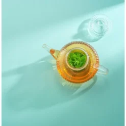 JoyJolt Fluted Glass Teapot With Tea Infuser - 33.8 Oz -Household Kettle Shop GUEST 3a212916 b43d 4f84 9ddb 4128b52c2a33
