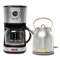 Haden Heritage 1.7 Liter Stainless Steel Electric Kettle Bundled With 12 Cup Drip Coffee Maker, Coffee Machine With Auto Shut-Off, Steel & Copper 13 Haden Heritage 1.7 Liter Stainless Steel Electric Kettle Bundled With 12 Cup Drip Coffee Maker, Coffee Machine With Auto Shut-Off, Steel & Copper -Household Kettle Shop GUEST 40e1cf60 c499 4f83 b6ec 097591244e04