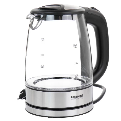 Better Chef 1.7 Liter 360 Degree Glass Cordless Electric Kettle 8 Better Chef 1.7 Liter 360 Degree Glass Cordless Electric Kettle - Image 6