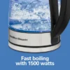 Hamilton Beach 1.7L Glass Variable Temp Kettle 40941R: Electric Tea Maker, 1500W, Hand Wash, Silver, Plastic Handle & Lid 1 Hamilton Beach 1.7L Glass Variable Temp Kettle 40941R: Electric Tea Maker, 1500W, Hand Wash, Silver, Plastic Handle & Lid -Household Kettle Shop GUEST 429914d3 1325 4b94 9fa3 ad2bf84599e6