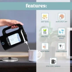 NELO Electric Kettle With Keep Warm Function, Sleek Glass Window Double Wall Design, LED Indicator Lights, Auto Shut-Off, BPA-Free, 1.7 Liters -Household Kettle Shop GUEST 43ad1528 8855 4d0f a190 200ff0ad13d1