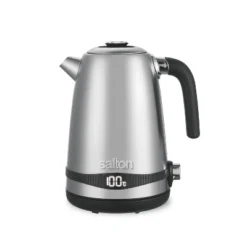 Salton Cordless Electric Stainless Steel Kettle With Innovative Dial Variable Temperature Control, 1.7 Liter With Automatic Shut-Off And Boil-Dry -Household Kettle Shop GUEST 44056d14 3532 4a6b b88b 79ac01777fd5