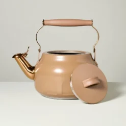 Teapot With Copper Accents Tan - Hearth & Hand™ With Magnolia -Household Kettle Shop GUEST 443c626c cf03 43c0 9c03 a869118ad9cb