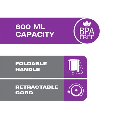 Salton Stainless Steel Travel Kettle 20oz 5 Salton Stainless Steel Travel Kettle 20oz - Image 3