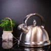Cilio Whistling Water Kettle "Conte", S/s, Silver, 2.9 Qt. -Household Kettle Shop GUEST 49003864 6616 4308 9201 4e0811ad7449