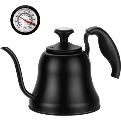 Itopfox Tea Kettle With Thermometer, Stovetop Gooseneck Kettle For Pour Over Coffee, Matte Black Camping & Home Kitchen Water Boiler, 1 Pack 8 Itopfox Tea Kettle With Thermometer, Stovetop Gooseneck Kettle For Pour Over Coffee, Matte Black Camping & Home Kitchen Water Boiler, 1 Pack - Image 6