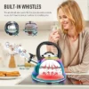 Itopfox Stainless Steel Whistling Tea Kettle With Cool Folding Handle, Rainbow Mirror Finish, Induction Compatible, Large Capacity For Boiling Water -Household Kettle Shop GUEST 4d125b75 1b93 4606 bba9 0f2606c87a31
