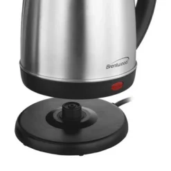 Brentwood Electric Cordless Tea Kettle In Brushed Stainless Steel - 1000W 1.5 Liter
