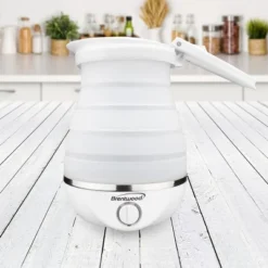 Brentwood Dual Voltage 3.3 Cup Collapsible Travel Kettle In White -Household Kettle Shop GUEST 50369823 9b08 4665 8bf1 c61d54f92af9