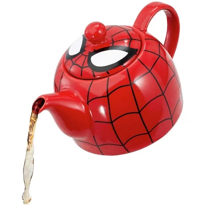 Marvel Spider-Man Ceramic Teapot With Web Mask Detail Lid 6 Marvel Spider-Man Ceramic Teapot With Web Mask Detail Lid - Image 4