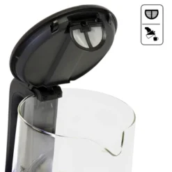 Total Chef Cordless Electric Glass Kettle LED Light 1.8 QT/1.7L: 360° Rotating Base, Automatic Shut-Off, 1100W, Water Boiler -Household Kettle Shop GUEST 56ec4268 e216 4286 969f d04d9bd83881