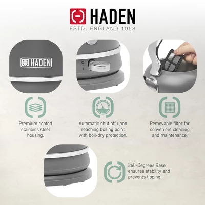 Haden Chelsea 1.7 Liter Electric Water Kettle W/ 360-Degree Base 4 Haden Chelsea 1.7 Liter Electric Water Kettle W/ 360-Degree Base - Image 2