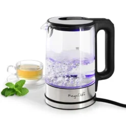 MegaChef 1.7L Glass Electric Tea Kettle: 1000W Borosilicate Glass, Stainless Steel Lid, Plastic Handle, Hand Wash, Clear 15 MegaChef 1.7L Glass Electric Tea Kettle: 1000W Borosilicate Glass, Stainless Steel Lid, Plastic Handle, Hand Wash, Clear -Household Kettle Shop GUEST 5921d7a7 3381 456d 9d25 fbea13ad880f