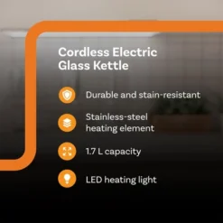 Complete Cuisine CC-EK-1000 Standard Electric Kettle, Electric Tea Kettle With Stainless-Steel Heating Element, 1.7 Liters 9 Complete Cuisine CC-EK-1000 Standard Electric Kettle, Electric Tea Kettle With Stainless-Steel Heating Element, 1.7 Liters -Household Kettle Shop GUEST 5a4001d7 6139 46ba bc18 2f08f2143764
