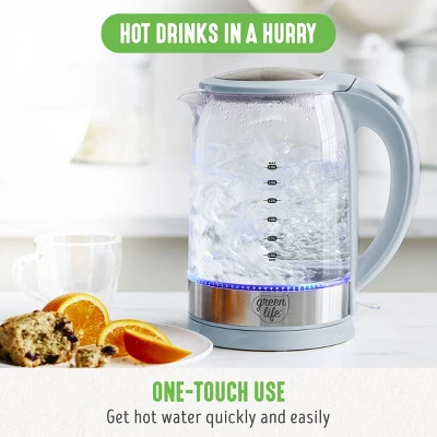 GreenLife Qwik And EZ Glass Kettle 4 GreenLife Qwik And EZ Glass Kettle - Image 2