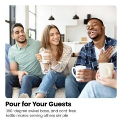 Chefman Rapid Boil 1.2L Electric Tea Kettle -Household Kettle Shop GUEST 5f98df70 3bbf 4d15 8251 6c900223482f