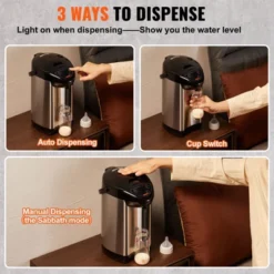 VEVOR Hot Water Dispenser, Adjustable 4 Temperatures Water Boiler And Warmer, 304 Stainless Steel Countertop Water Heater, 3-Way Dispense, 5L/169 Oz 14 VEVOR Hot Water Dispenser, Adjustable 4 Temperatures Water Boiler And Warmer, 304 Stainless Steel Countertop Water Heater, 3-Way Dispense, 5L/169 Oz -Household Kettle Shop GUEST 61726255 f29c 4a6d 814b 3e5c9f84c103